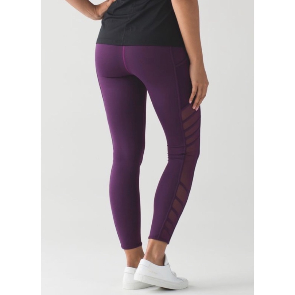 Lululemon Wild And Free Tight in Darkest Magenta/Purple